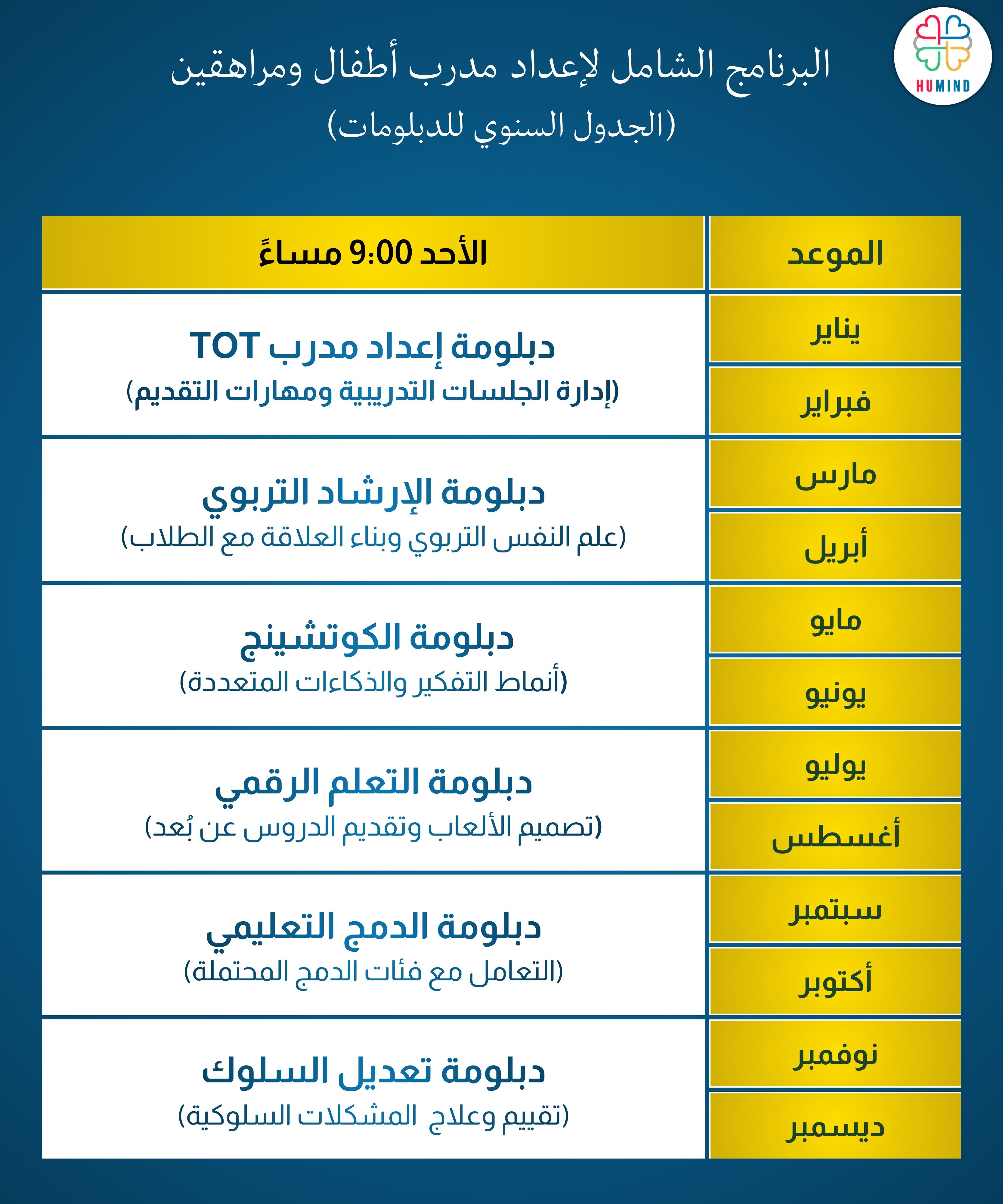 الجدول الدراسي